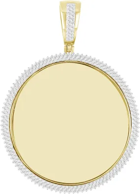 10K Yellow Gold Exquisite 1.40Ct Memory Pendant (Chains Sold Separately)