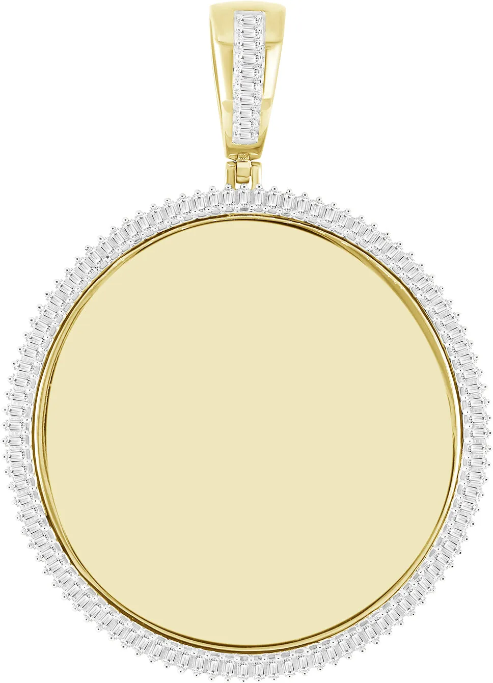 10K Yellow Gold Exquisite 1.40Ct Memory Pendant (Chains Sold Separately)