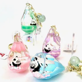 12055 PANDA DIAMOND FLOATY KEY CHARM-12
