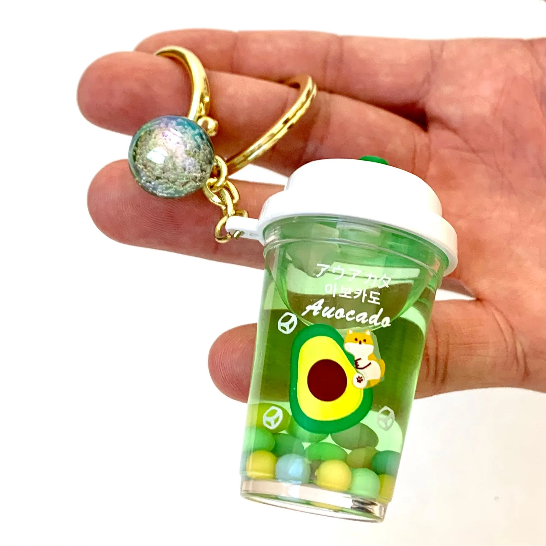 12077 FRUIT BOBA FLOATY KEY CHARM-12