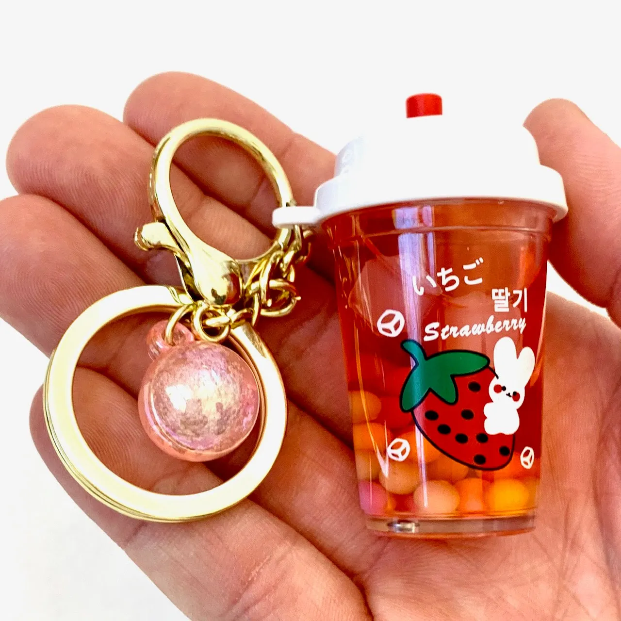 12077 FRUIT BOBA FLOATY KEY CHARM-12