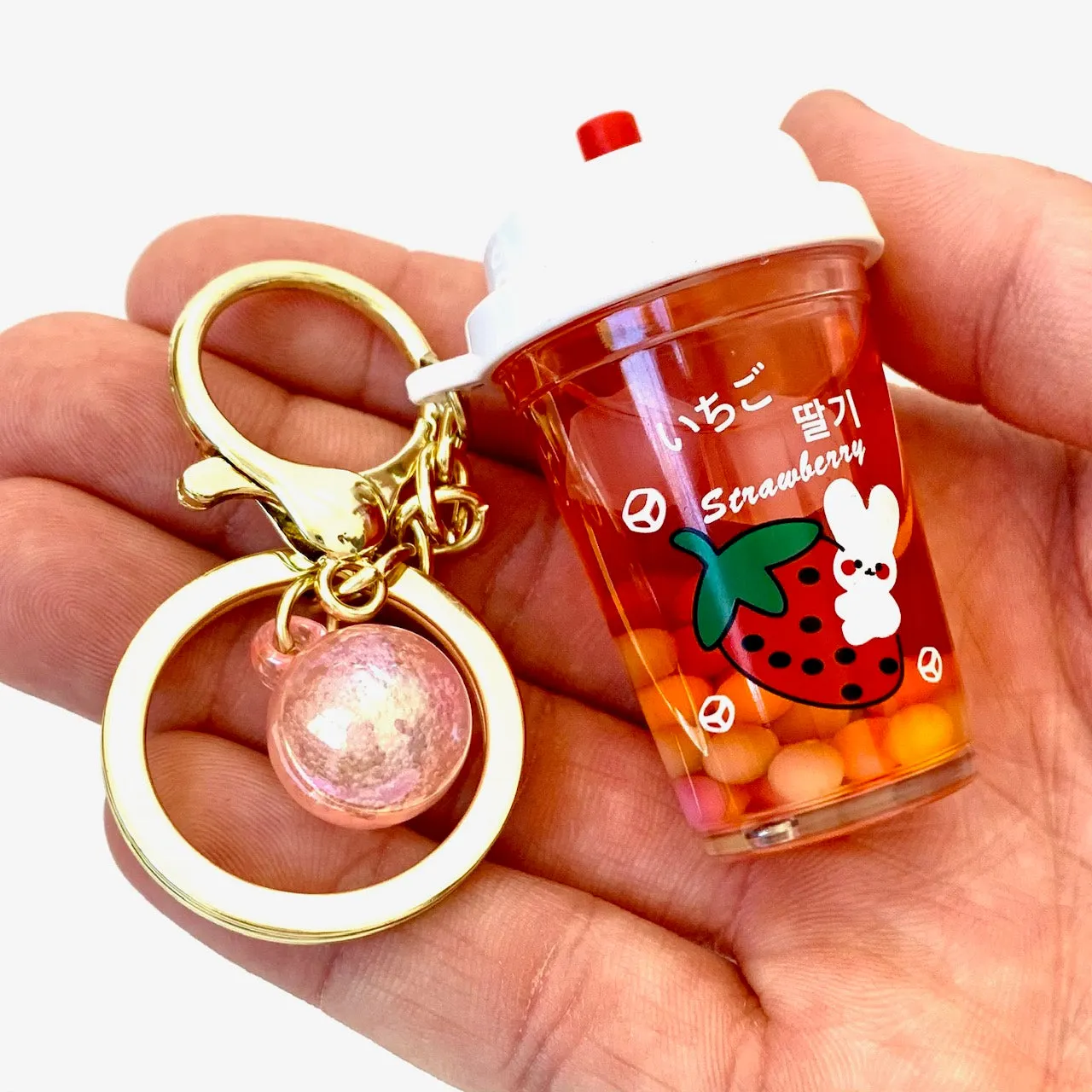 12077 FRUIT BOBA FLOATY KEY CHARM-12
