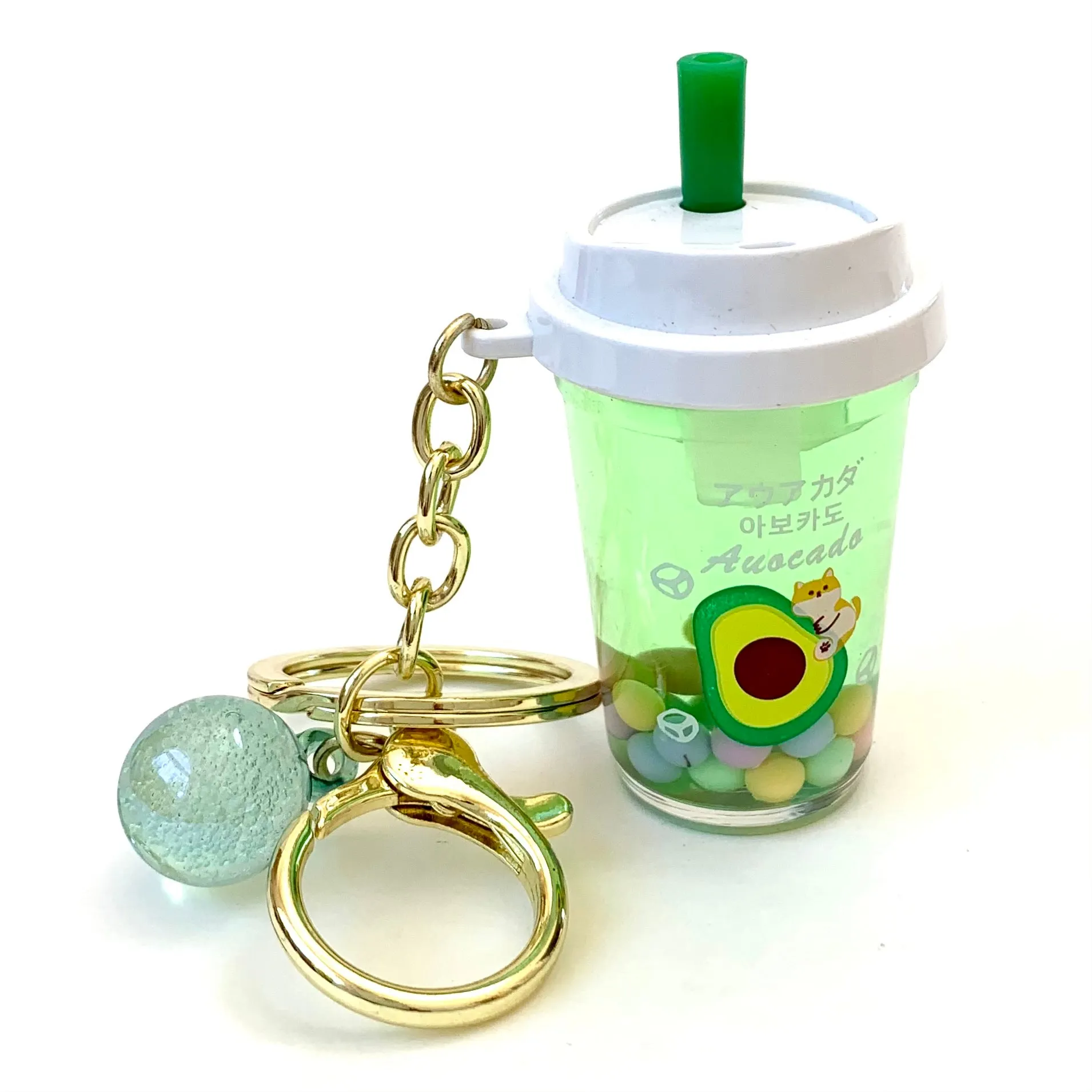 12077 FRUIT BOBA FLOATY KEY CHARM-12