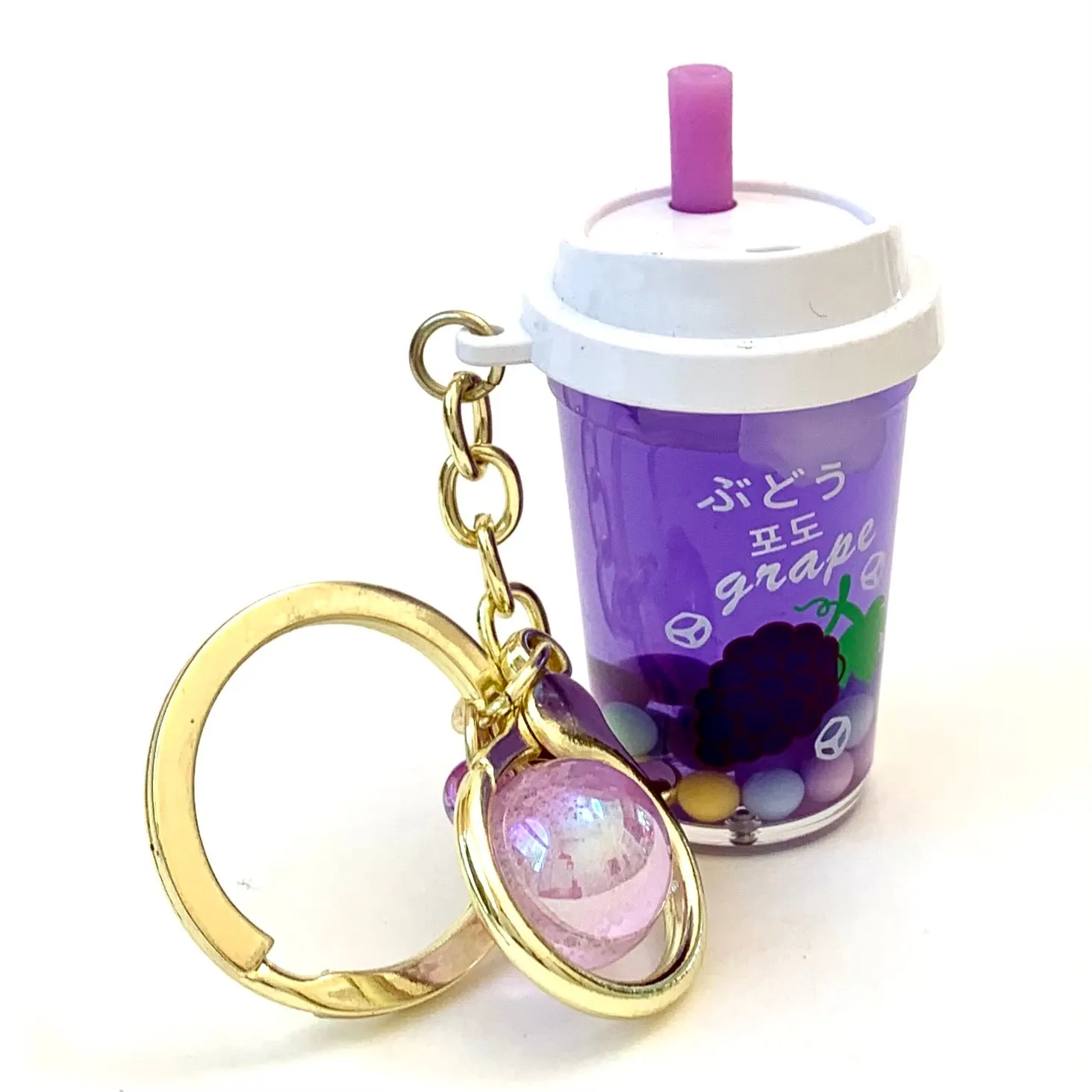 12077 FRUIT BOBA FLOATY KEY CHARM-12