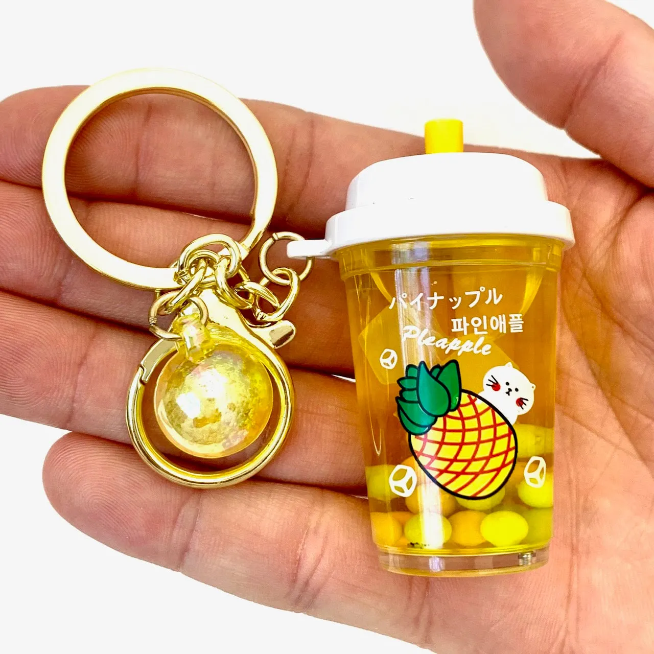 12077 FRUIT BOBA FLOATY KEY CHARM-12