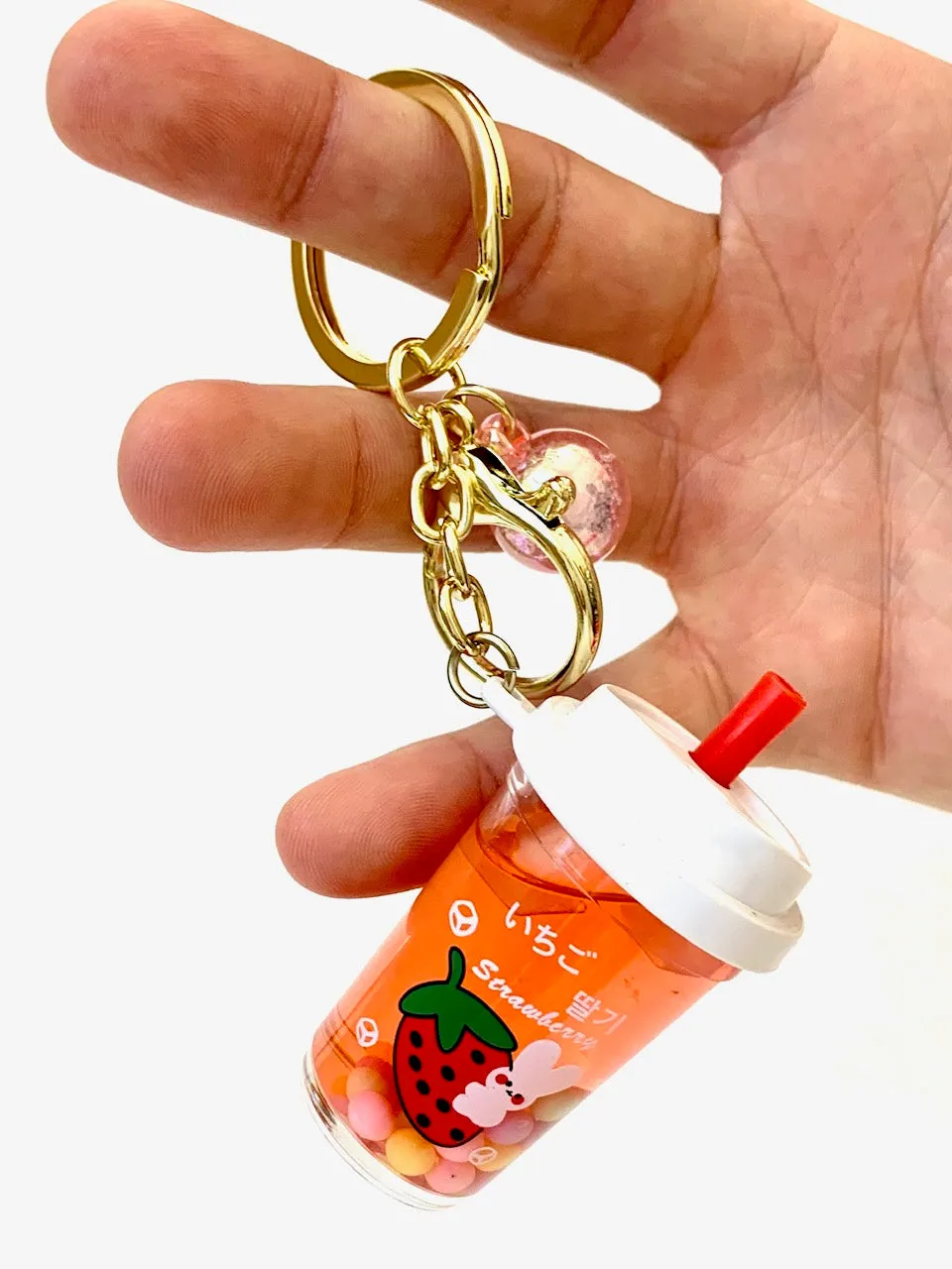 12077 FRUIT BOBA FLOATY KEY CHARM-12