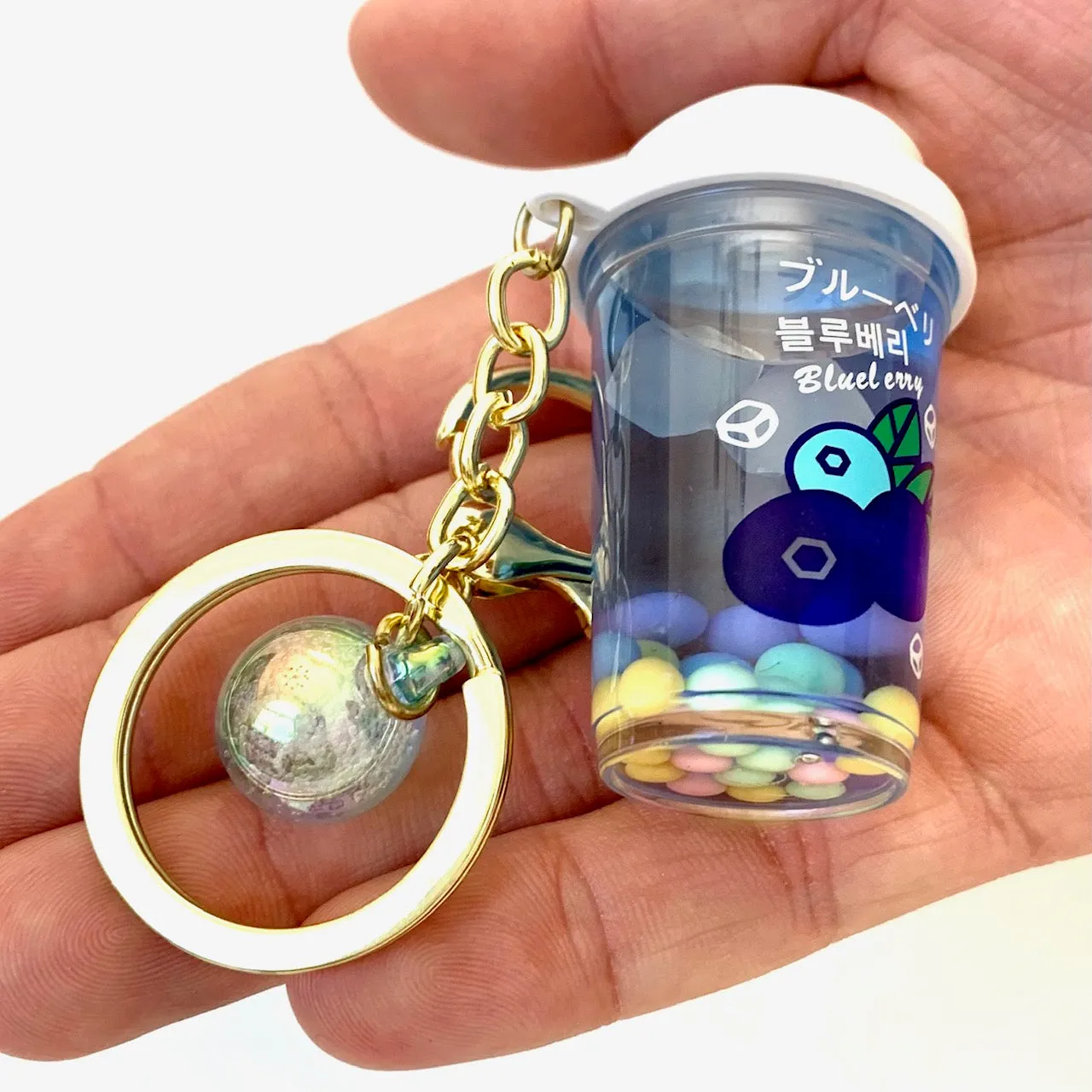 12077 FRUIT BOBA FLOATY KEY CHARM-12