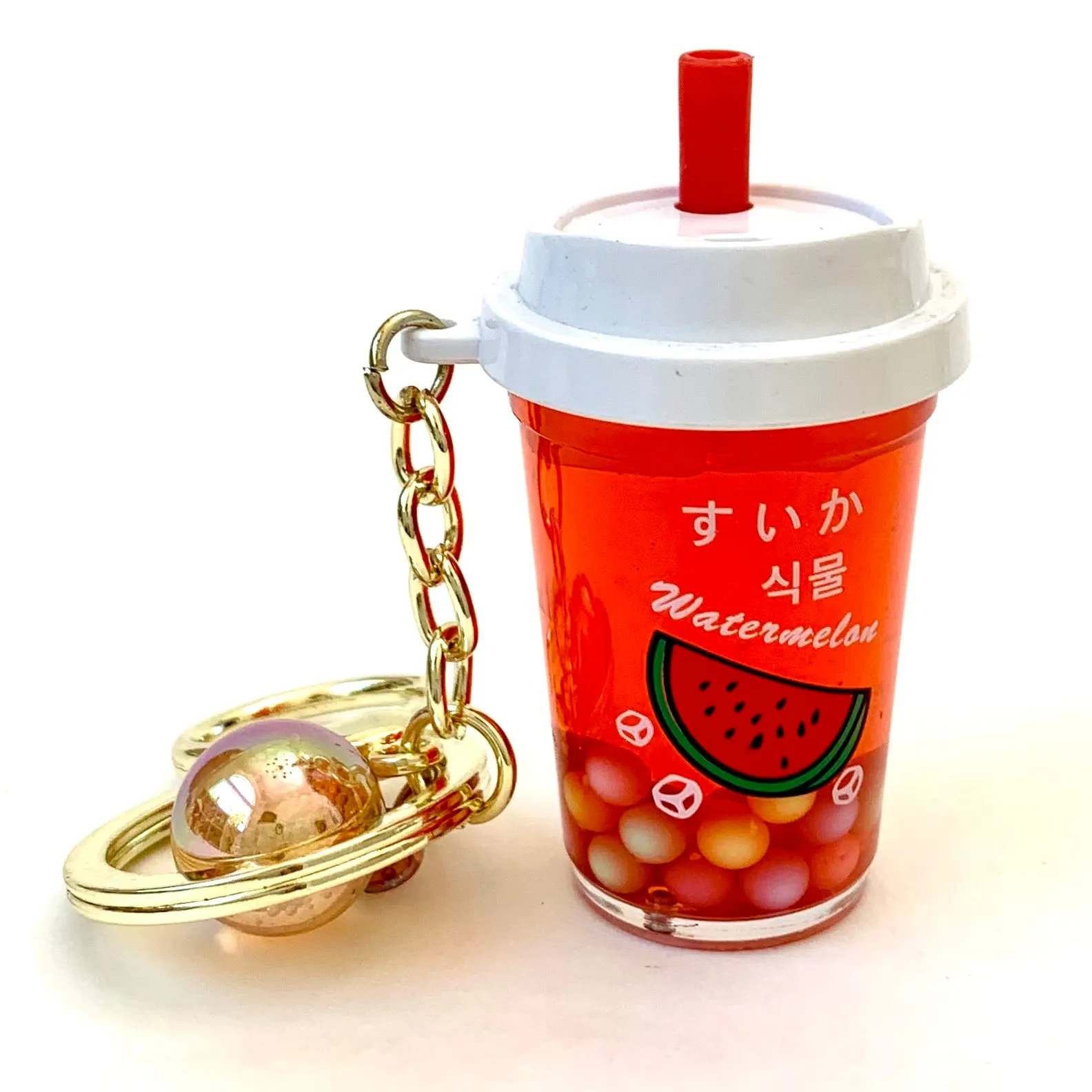 12077 FRUIT BOBA FLOATY KEY CHARM-12