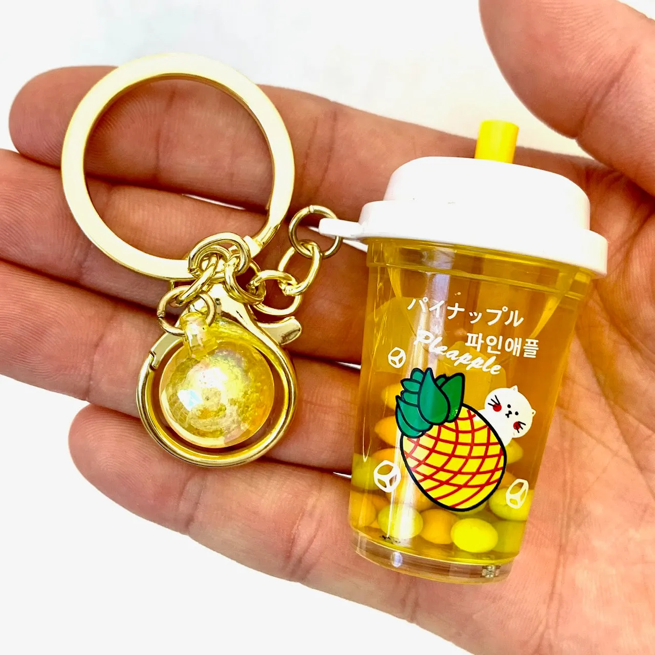 12077 FRUIT BOBA FLOATY KEY CHARM-12