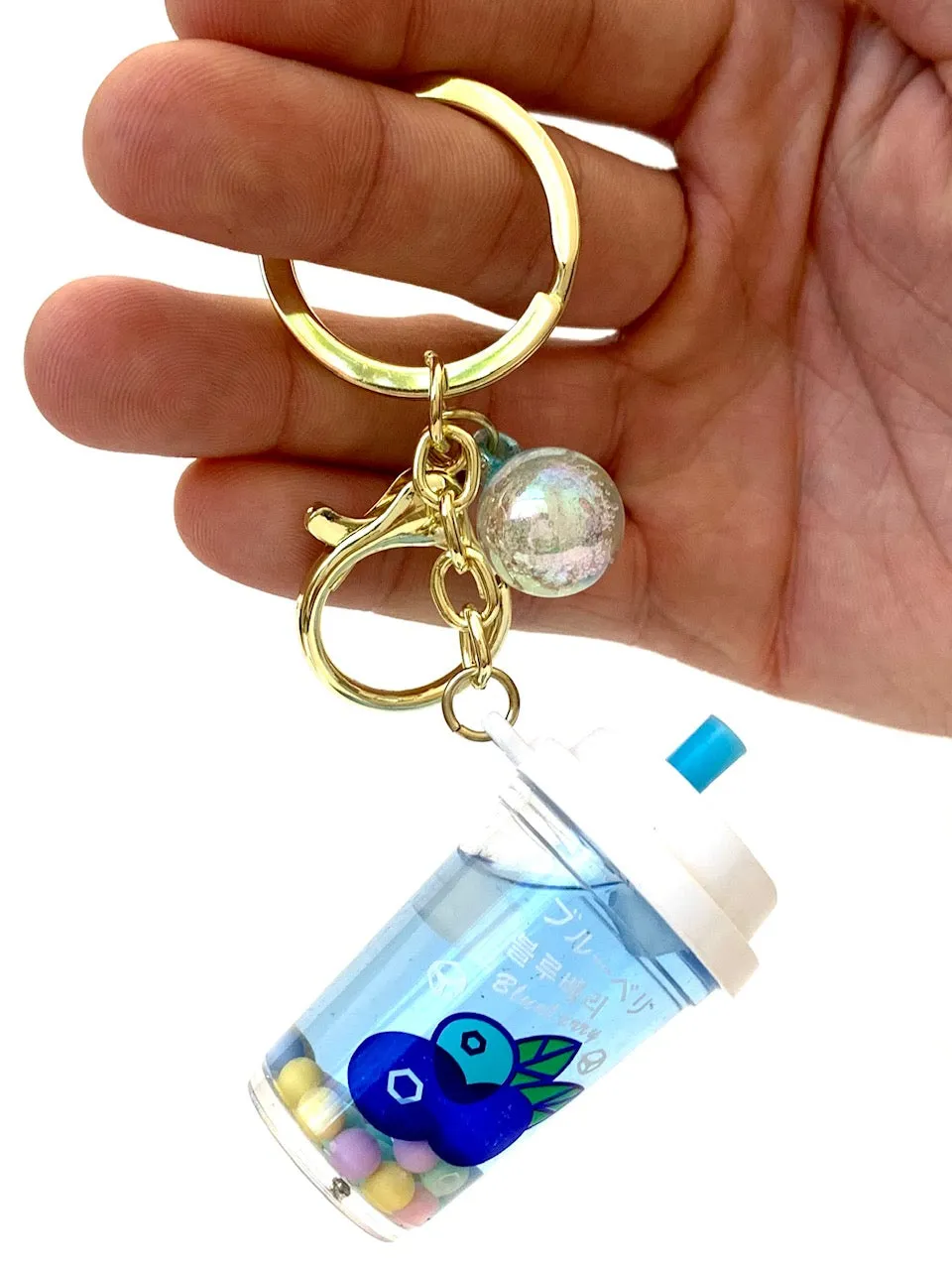 12077 FRUIT BOBA FLOATY KEY CHARM-12
