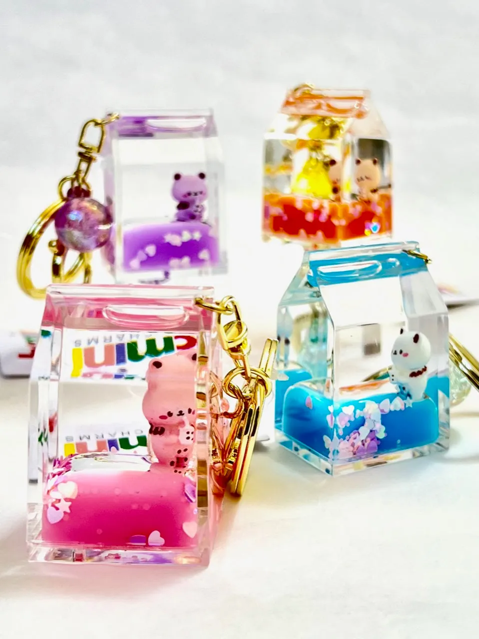 12089 KITTY MILK CARTON FLOATY KEY CHARM-12