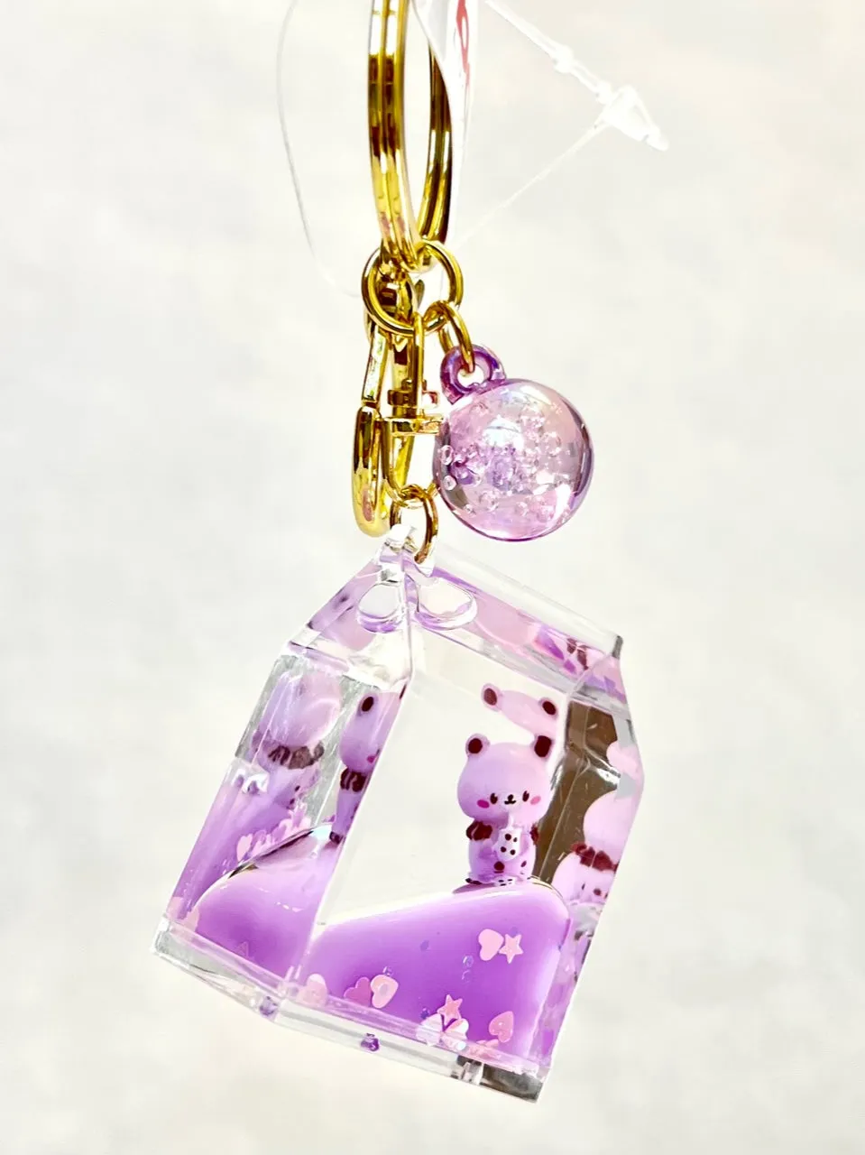12089 KITTY MILK CARTON FLOATY KEY CHARM-12