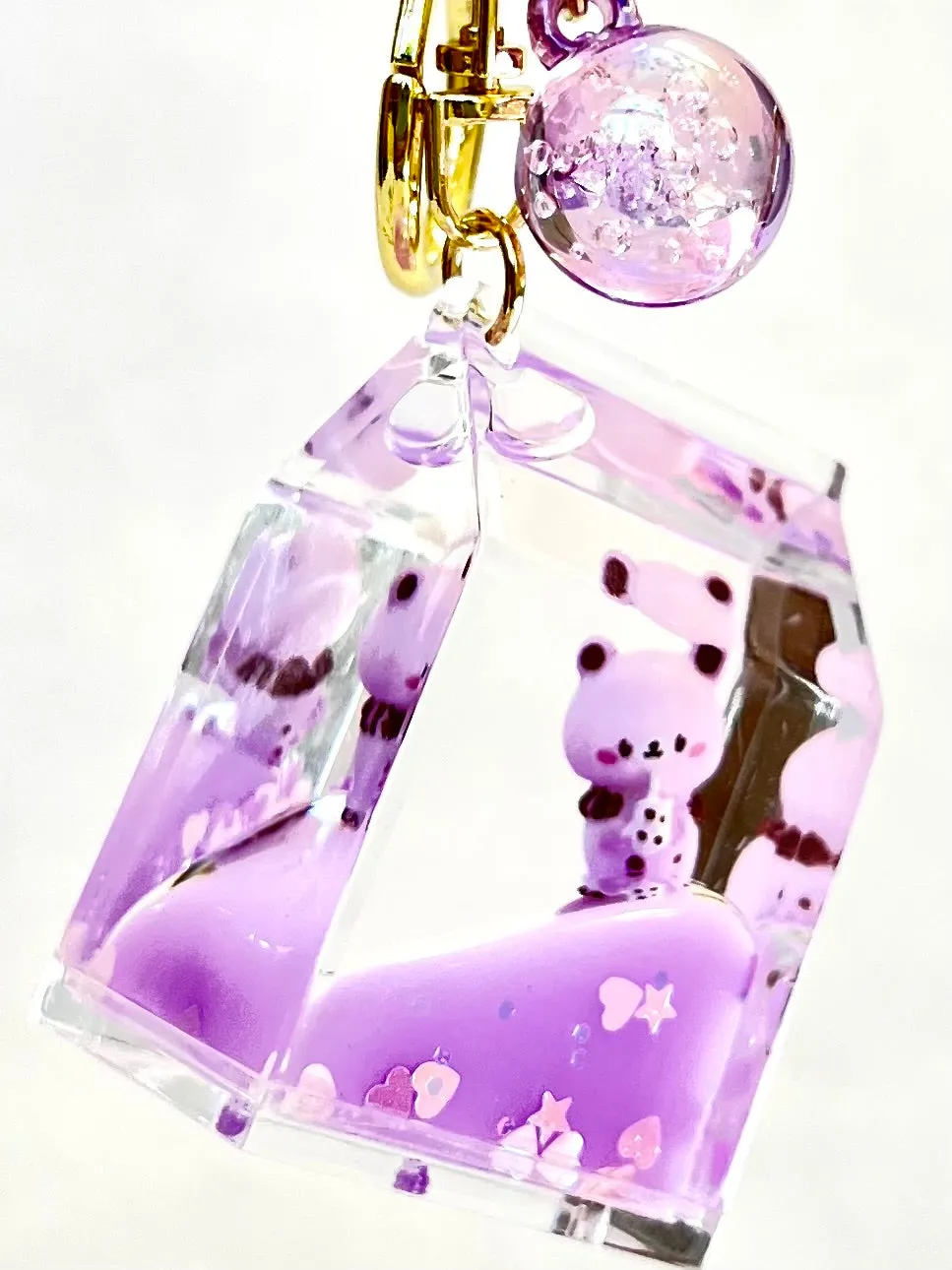 12089 KITTY MILK CARTON FLOATY KEY CHARM-12