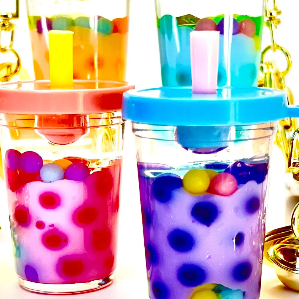 12093 PASTEL BOBA FLOATY KEY CHARM-12