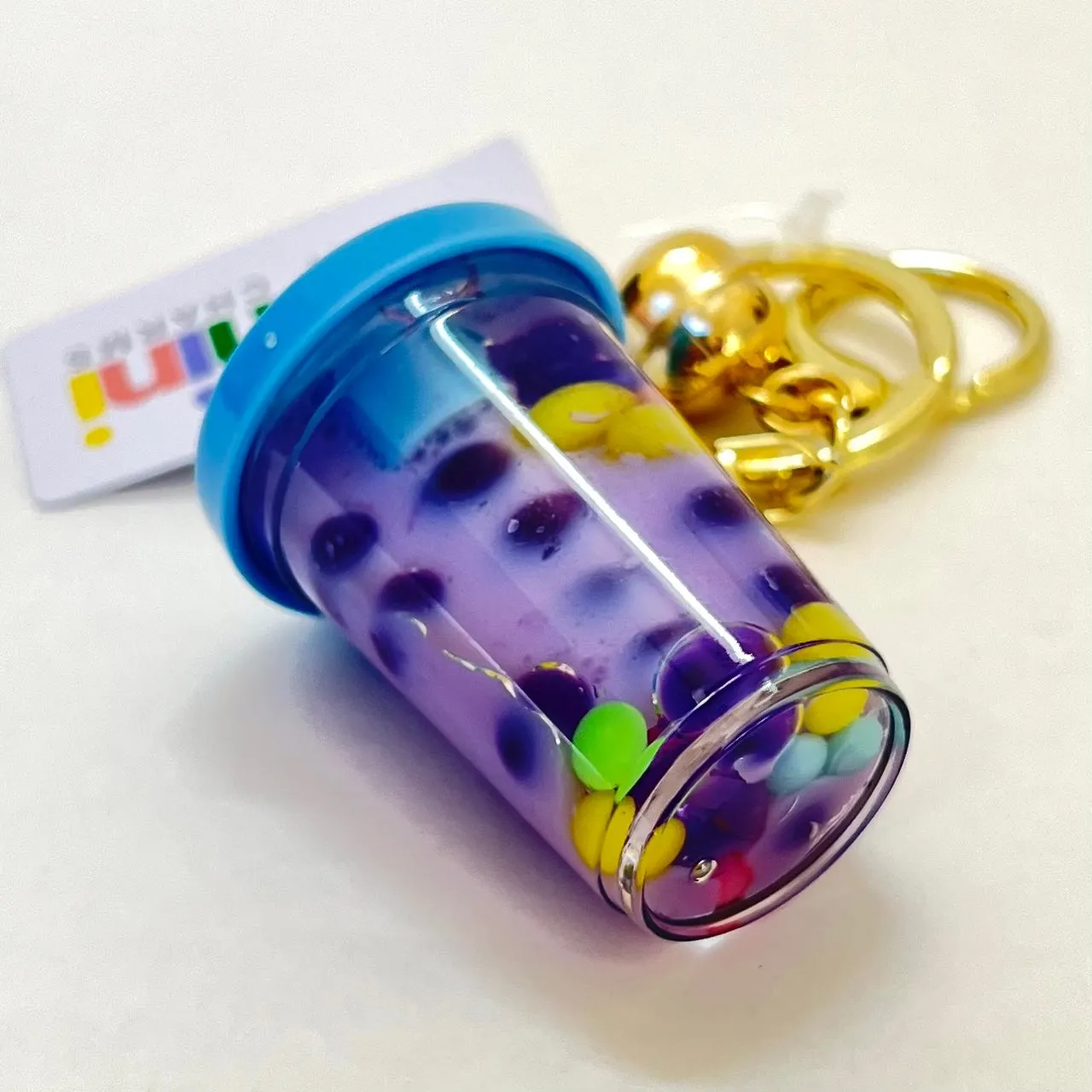 12093 PASTEL BOBA FLOATY KEY CHARM-12
