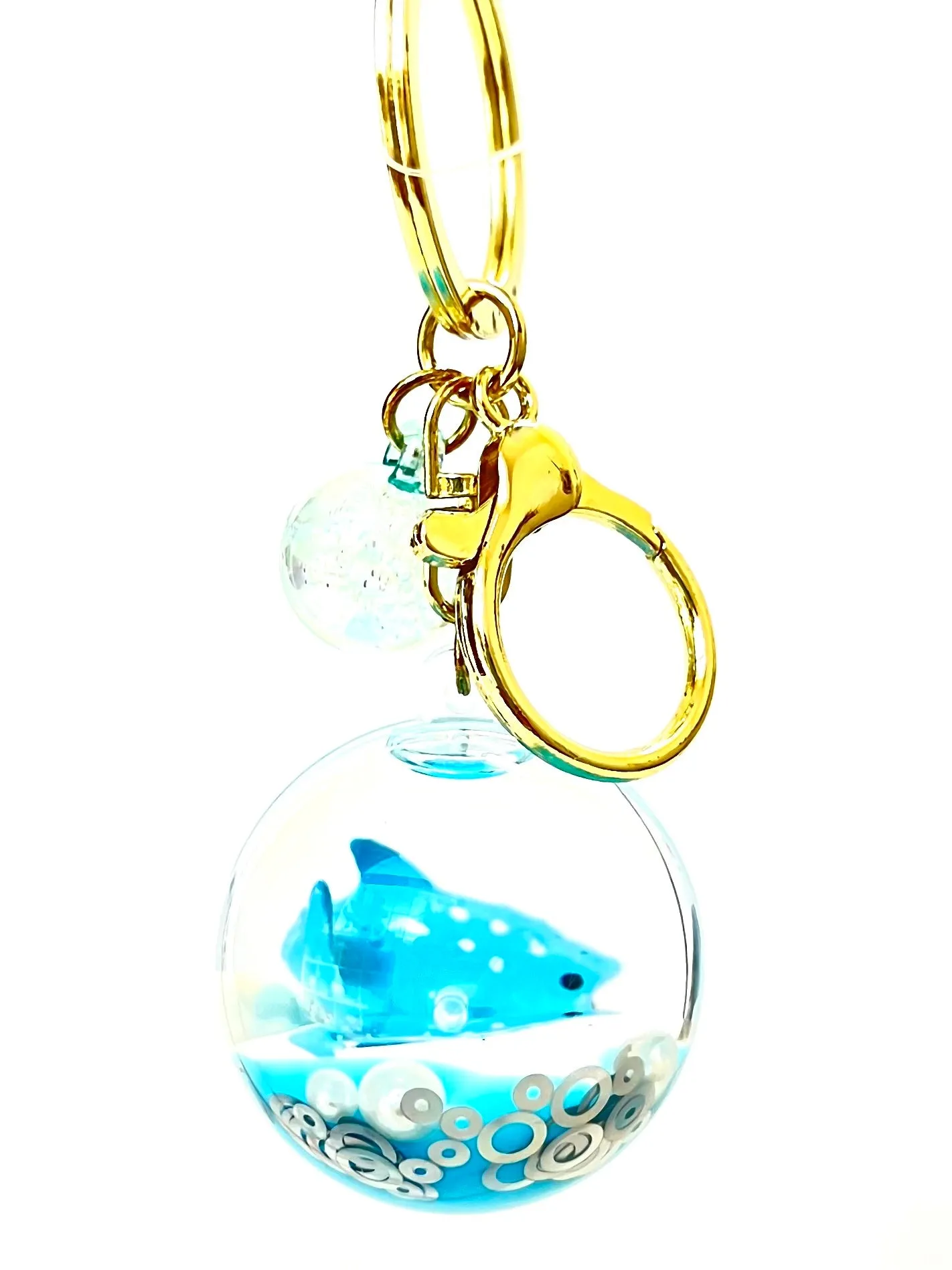 12106 SEA ANIMAL ORB FLOATY KEY CHARM-12