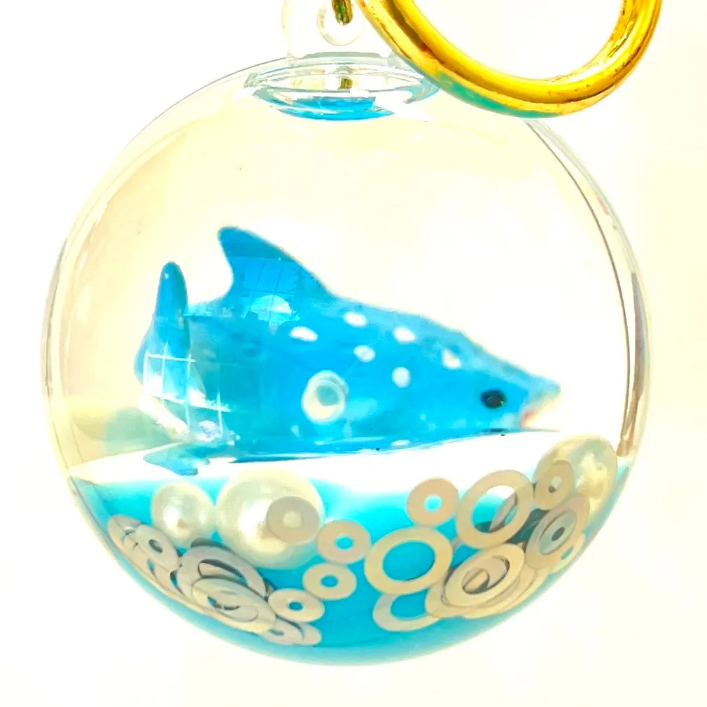 12106 SEA ANIMAL ORB FLOATY KEY CHARM-12