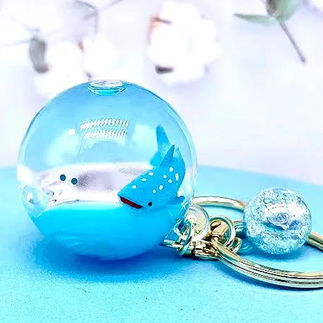 12106 SEA ANIMAL ORB FLOATY KEY CHARM-12