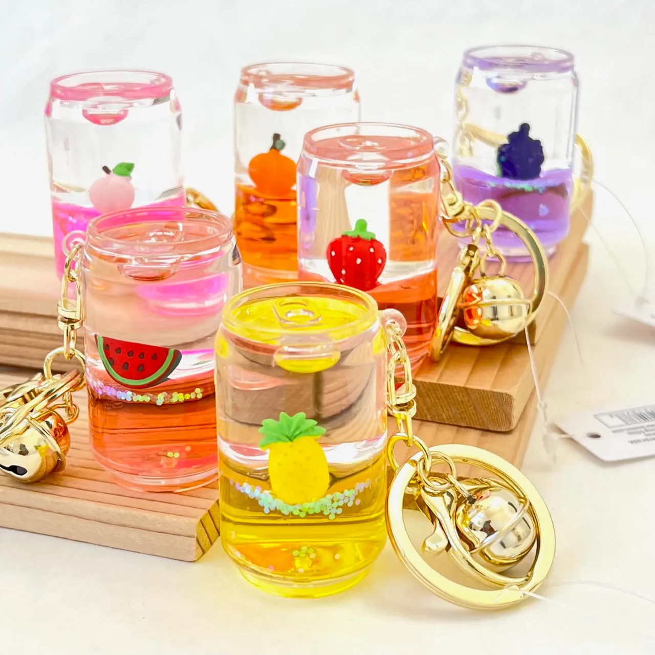 12107 FRUIT CAN FLOATY KEY CHARM-12