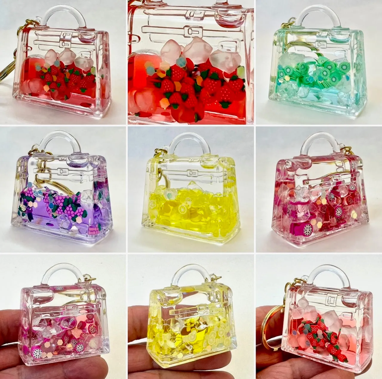 12131 FRUIT PURSE FLOATY KEY CHARM-12