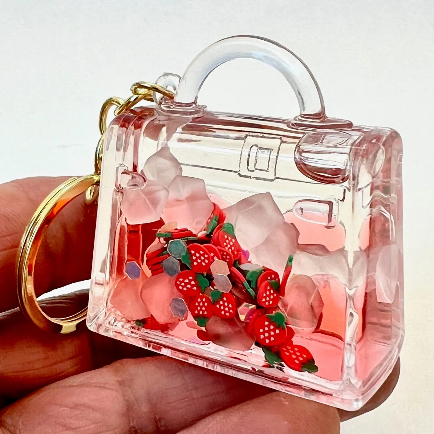 12131 FRUIT PURSE FLOATY KEY CHARM-12