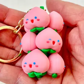12144 PEACH FAMILY KEY CHARM-12