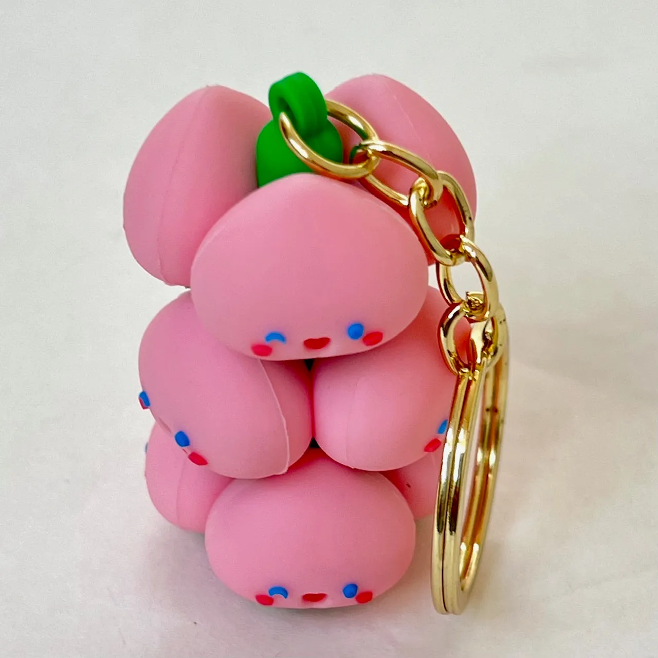 12144 PEACH FAMILY KEY CHARM-12