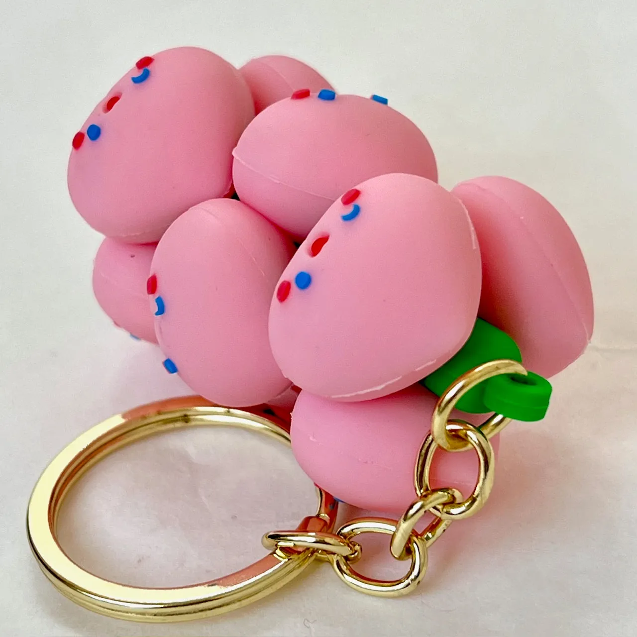 12144 PEACH FAMILY KEY CHARM-12