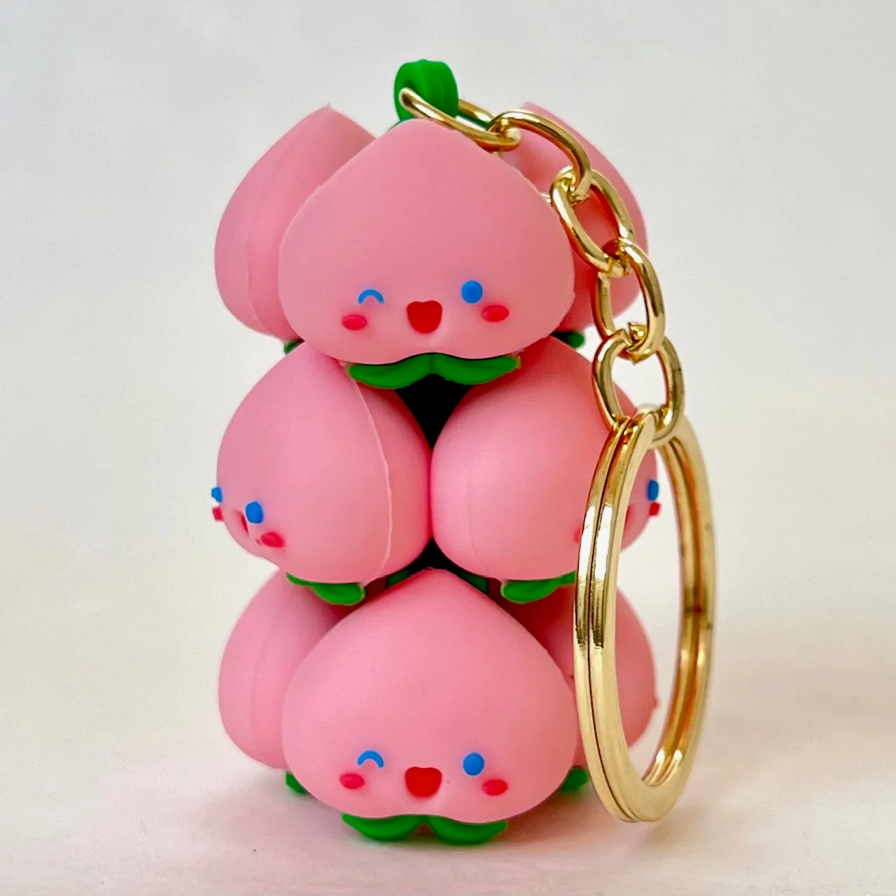 12144 PEACH FAMILY KEY CHARM-12