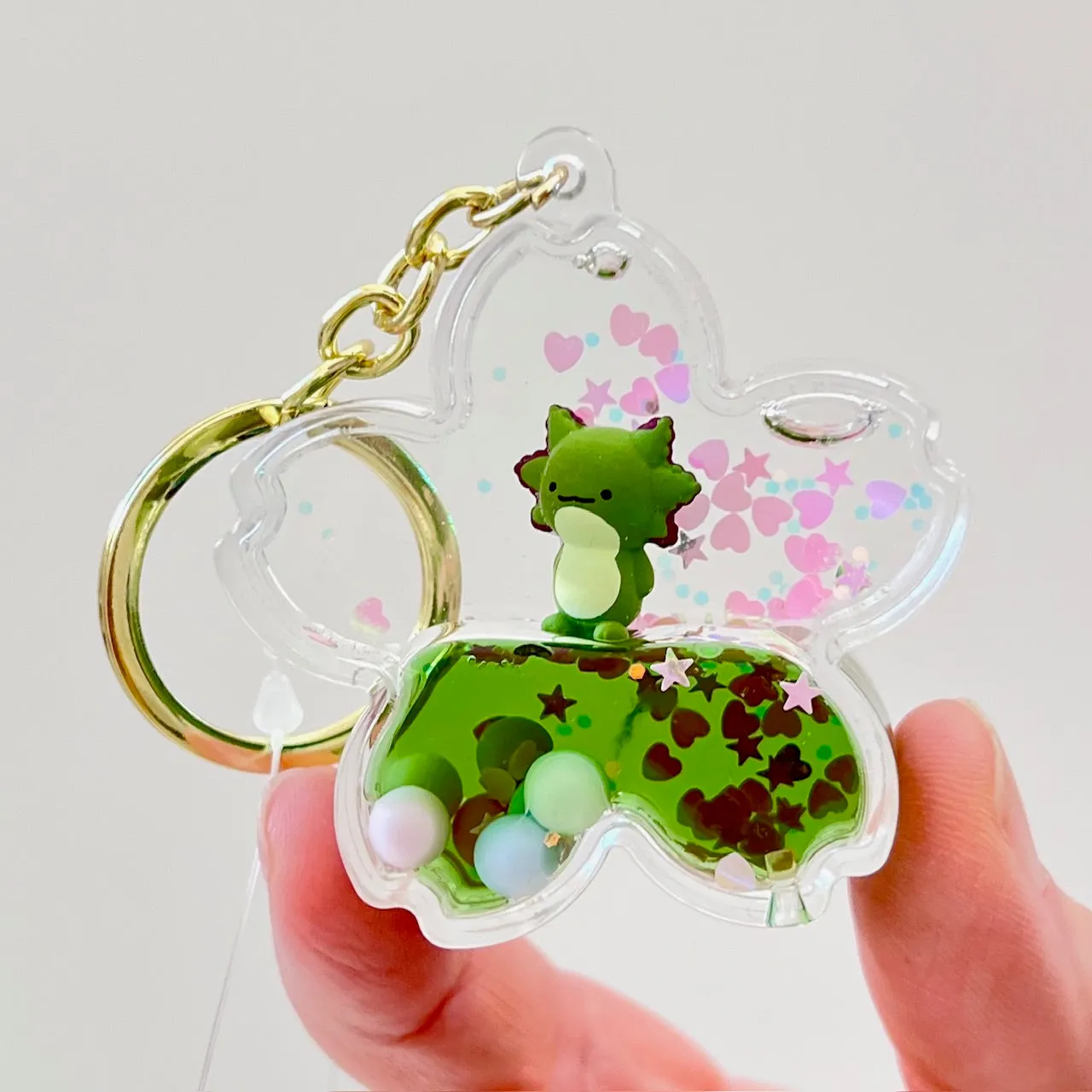 12156 AXOLOTL FLOATY FIGURINE KEY CHARM-12