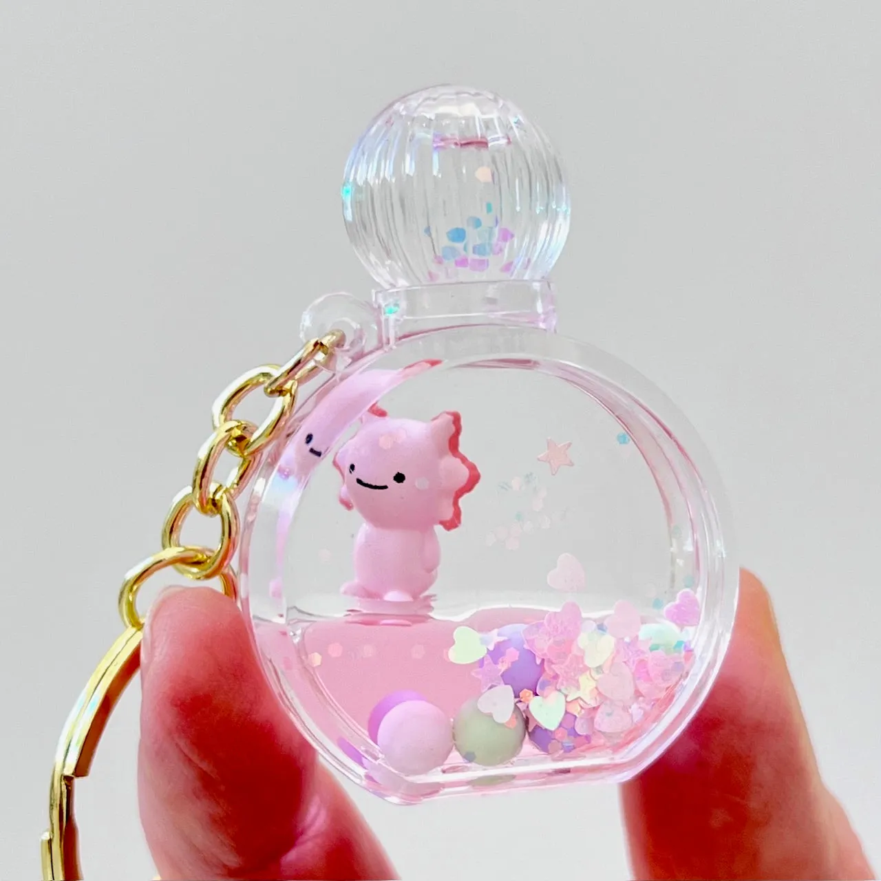 12156 AXOLOTL FLOATY FIGURINE KEY CHARM-12