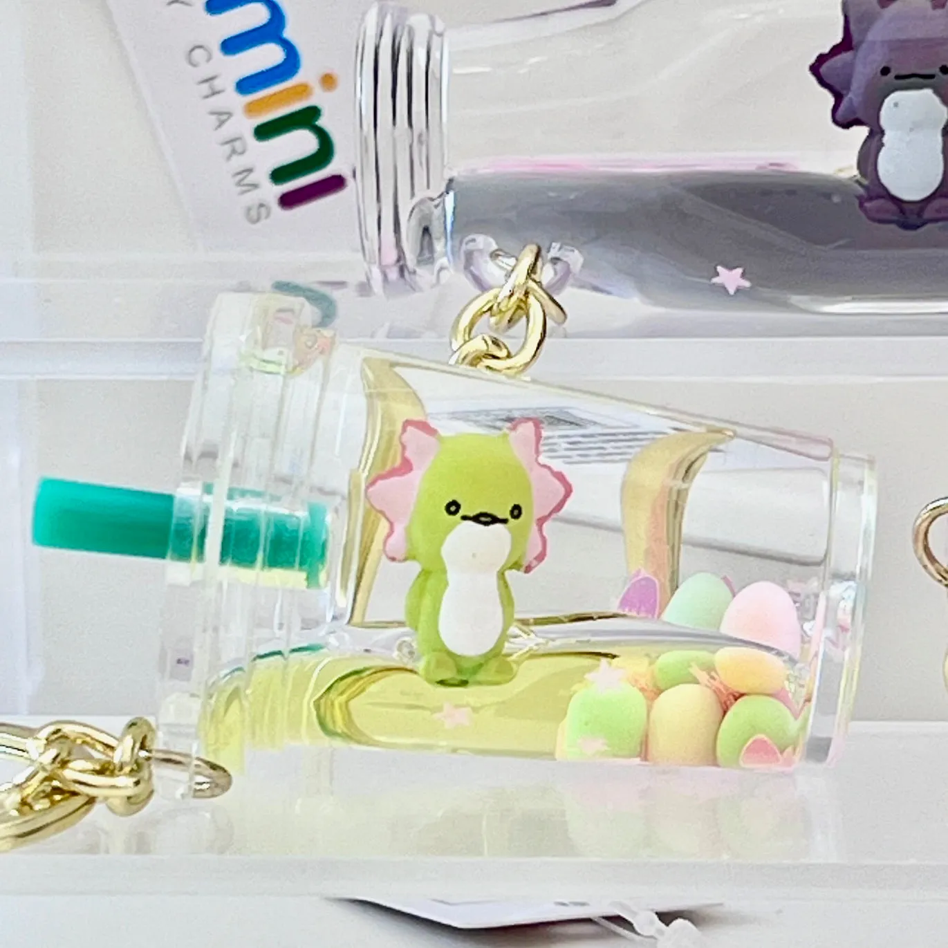 12156 AXOLOTL FLOATY FIGURINE KEY CHARM-12