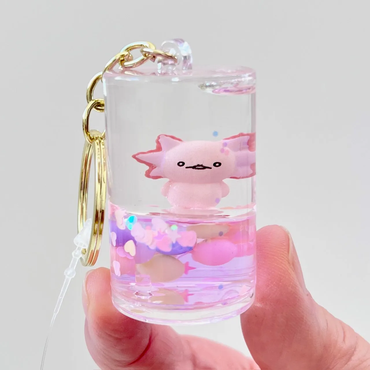 12156 AXOLOTL FLOATY FIGURINE KEY CHARM-12