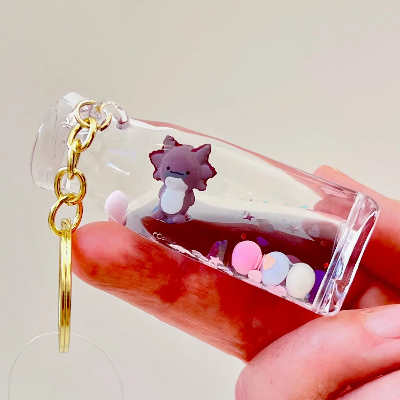 12156 AXOLOTL FLOATY FIGURINE KEY CHARM-12