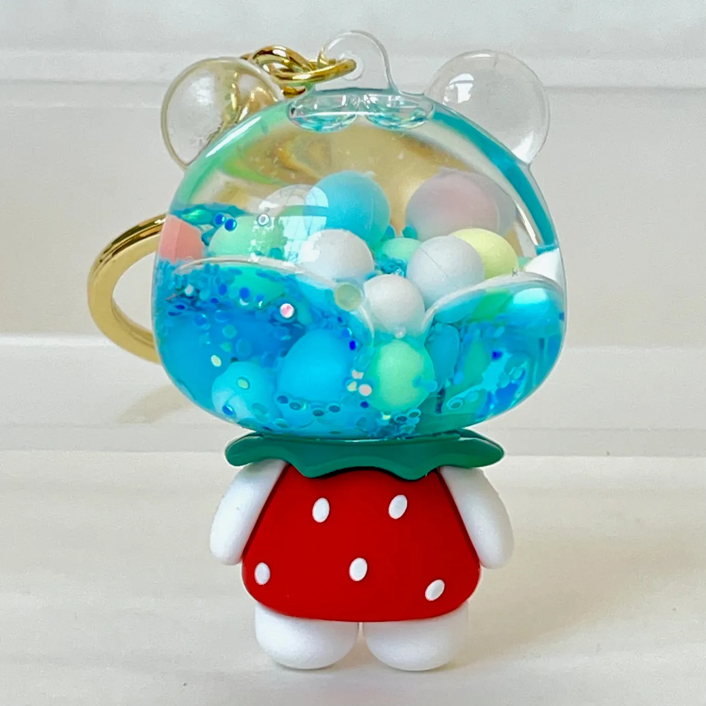 12166 PANDA BODY BUBBLE FLOATY KEY CHARM-12