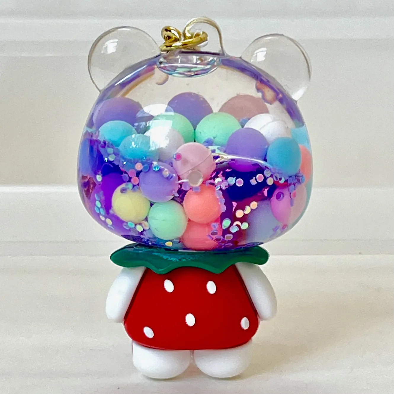 12166 PANDA BODY BUBBLE FLOATY KEY CHARM-12