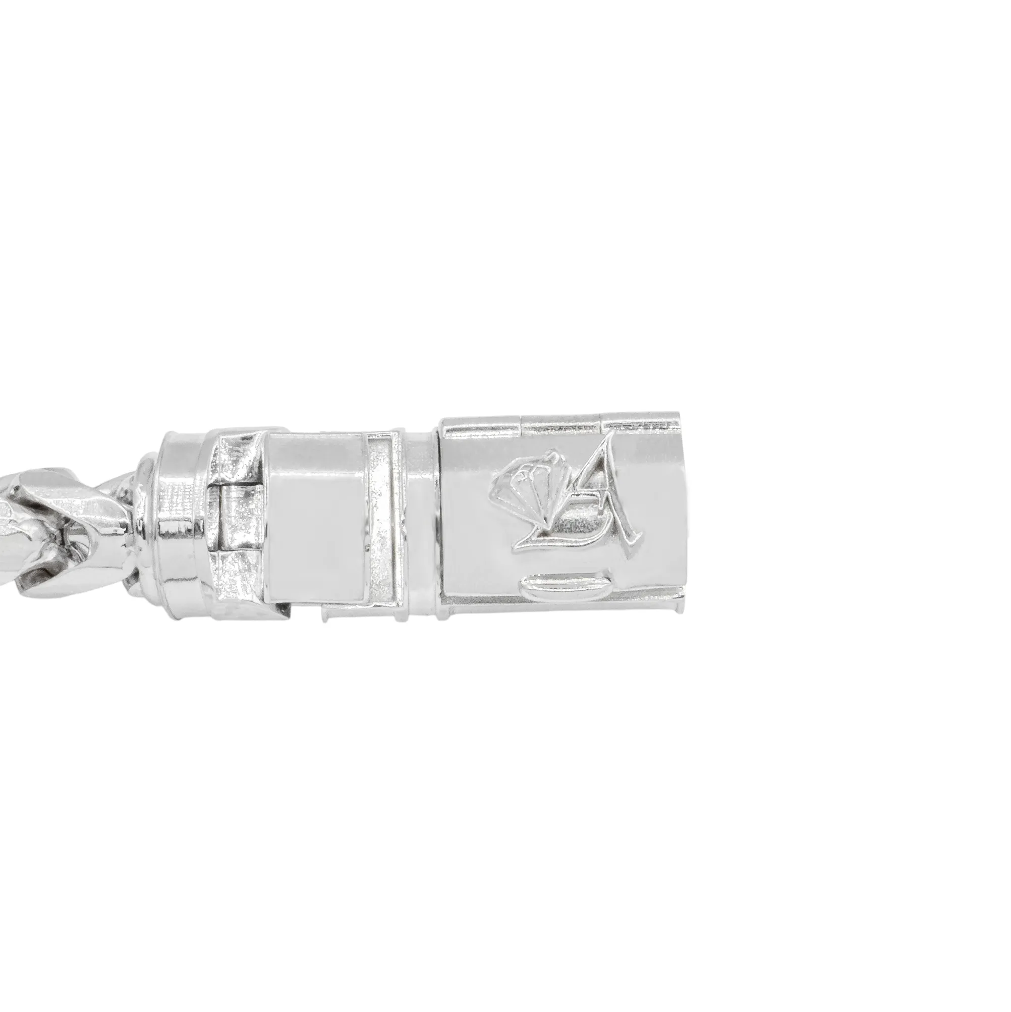 14k White Gold Franco Chain 25in 7mm