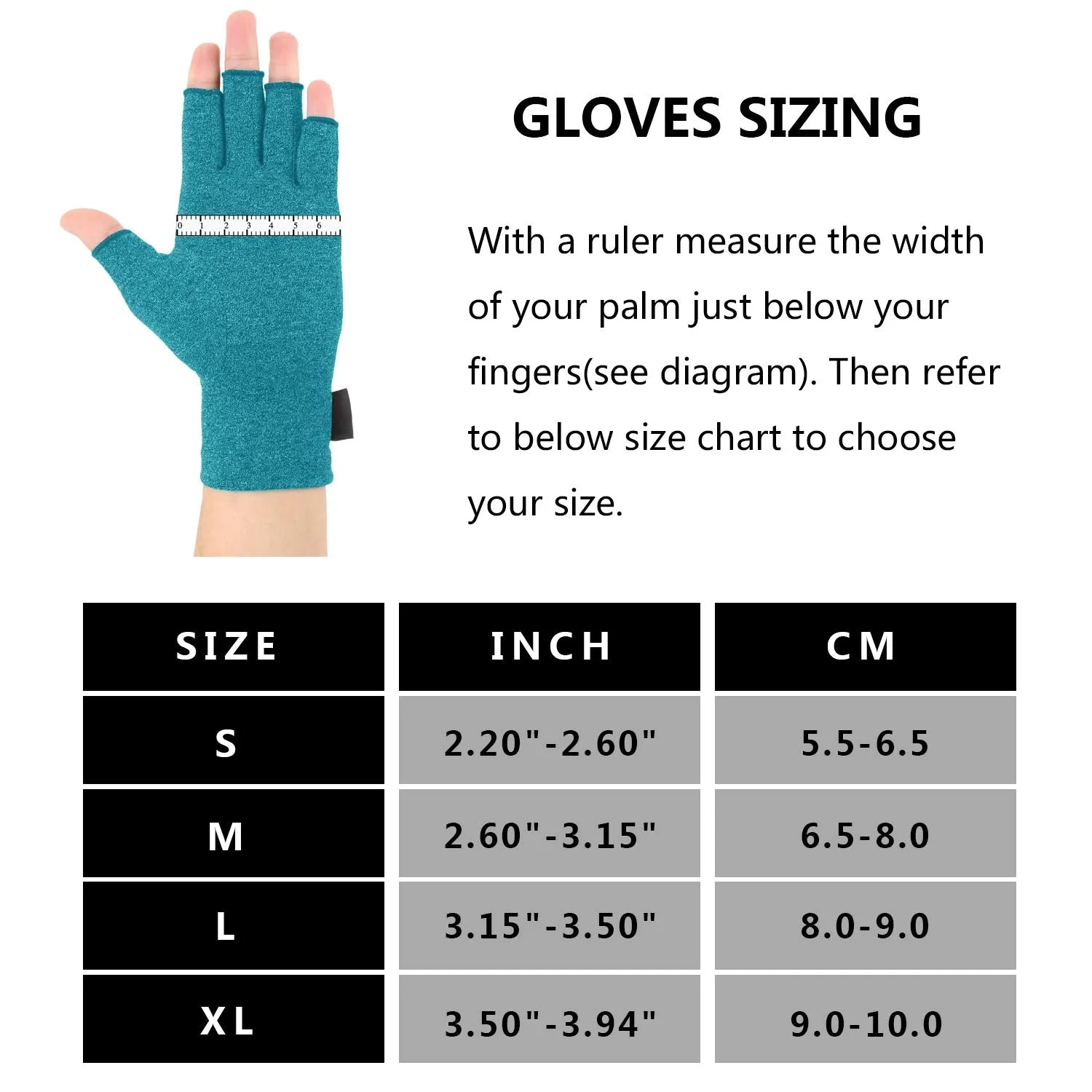2 Pairs Arthritis Gloves, Compression Gloves for men and women (Medium (2 Pair), Blue red) Medium (2 Pair)