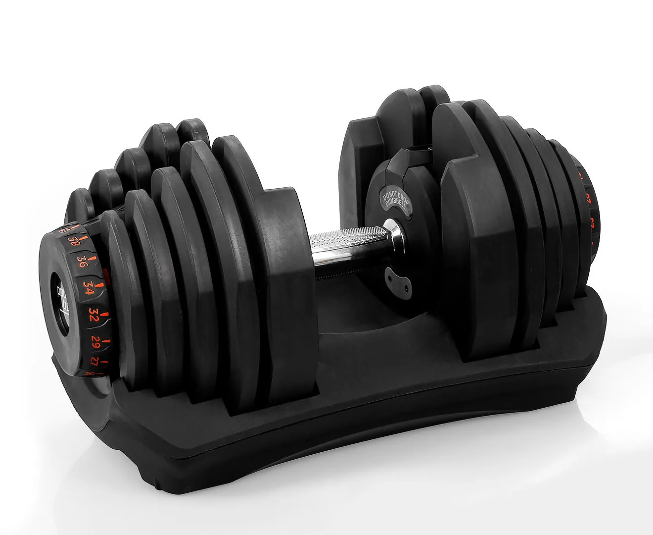 2 x 40kg Adjustable Dumbbells Home Gym Set | Powertrain