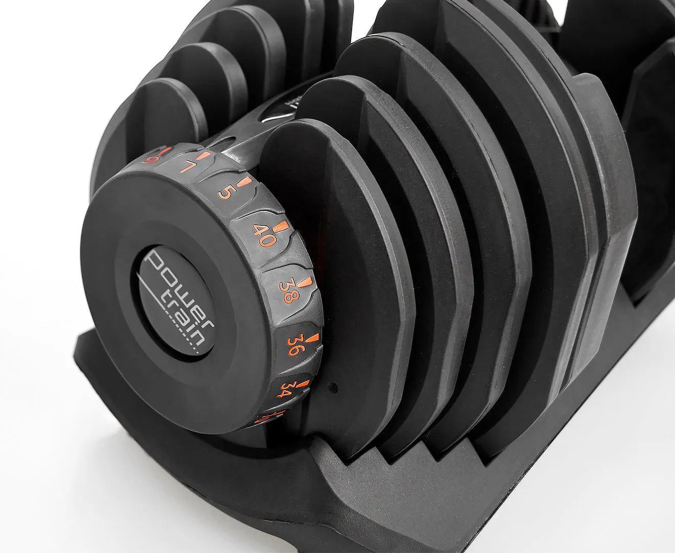 2 x 40kg Adjustable Dumbbells Home Gym Set | Powertrain