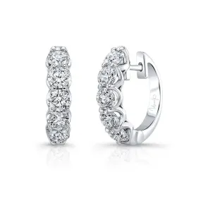 2.00ctw Diamond Hoop Earrings