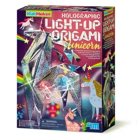 4M - Holographic Light - Up Origami Unicorn