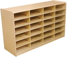 4" Letter Tray Storage, 24-Slot, without Trays