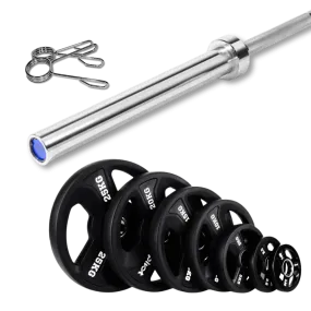 87.5kg Pivot Rubber Olympic Barbell Kit