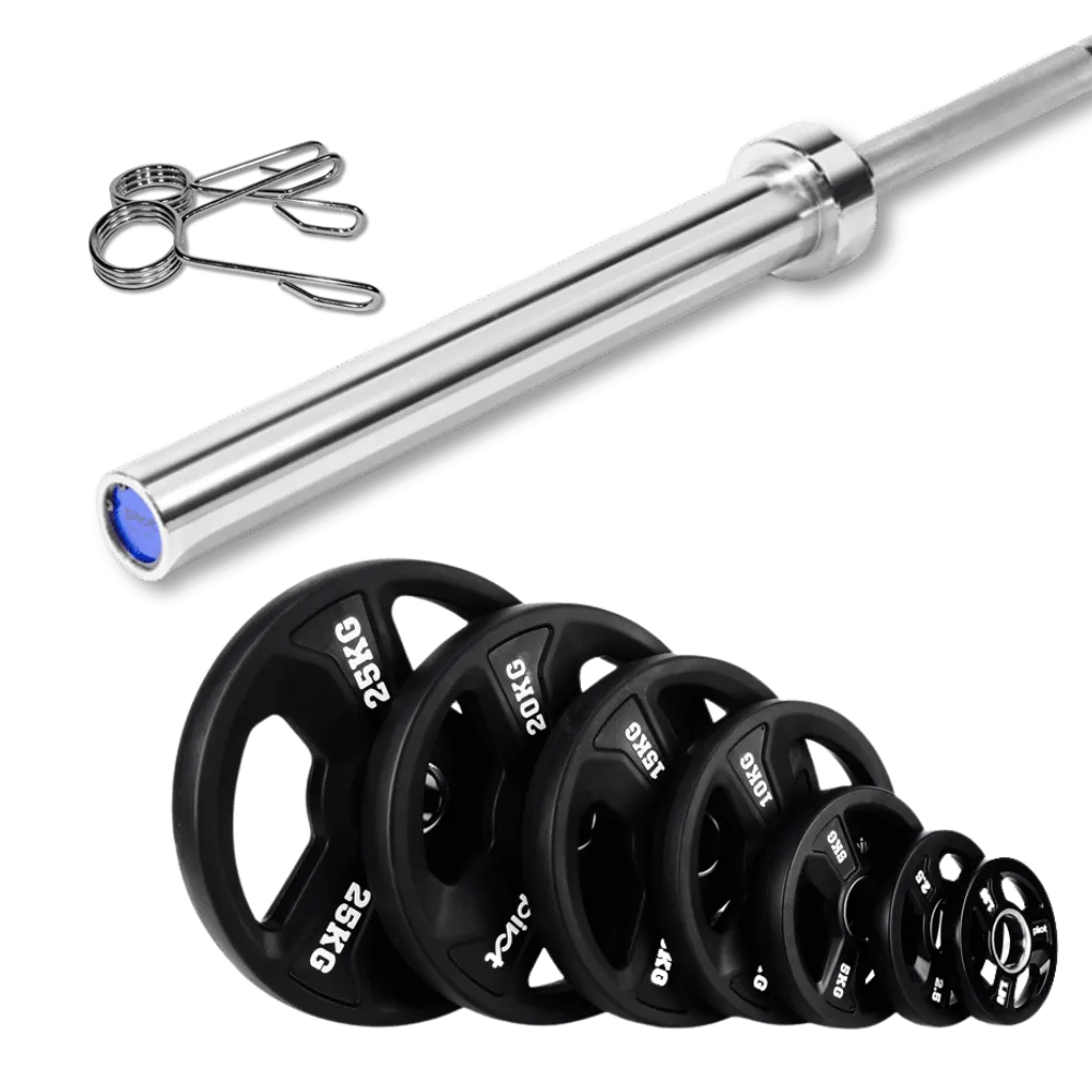 87.5kg Pivot Rubber Olympic Barbell Kit