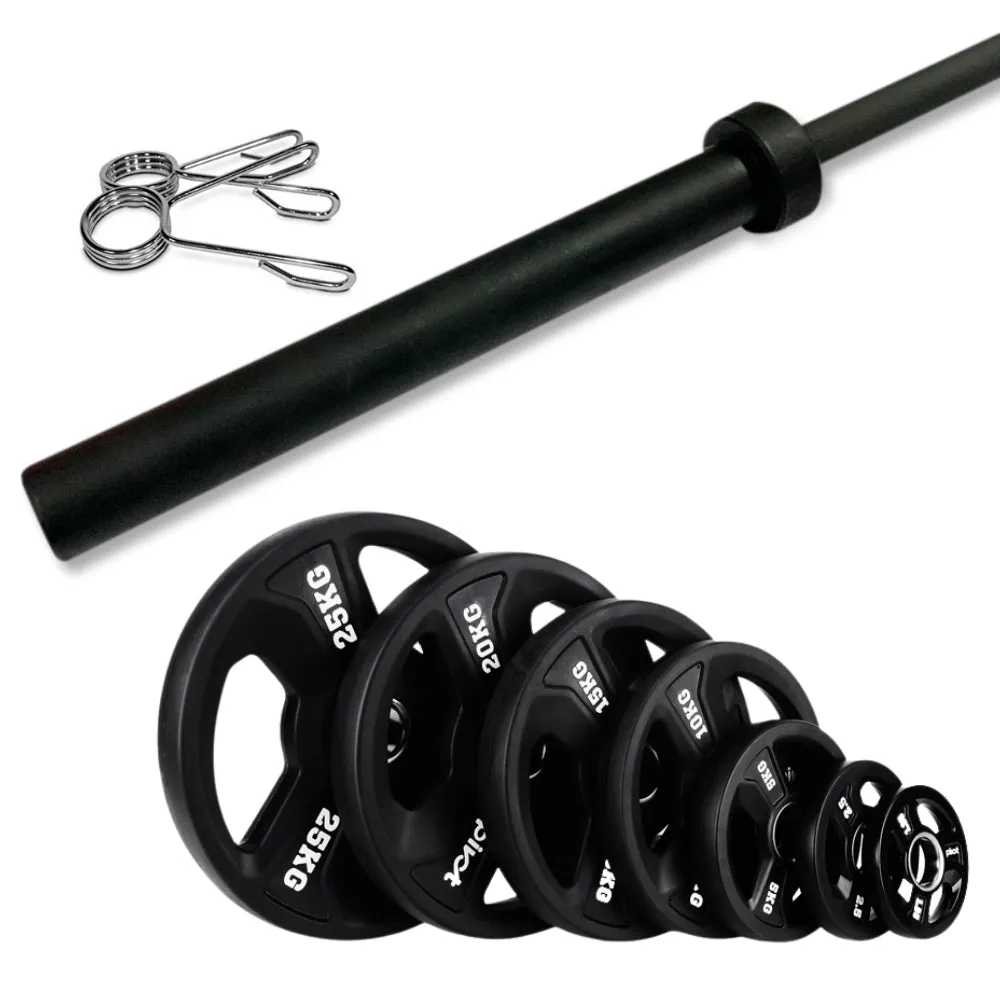 87.5kg Pivot Rubber Olympic Barbell Kit