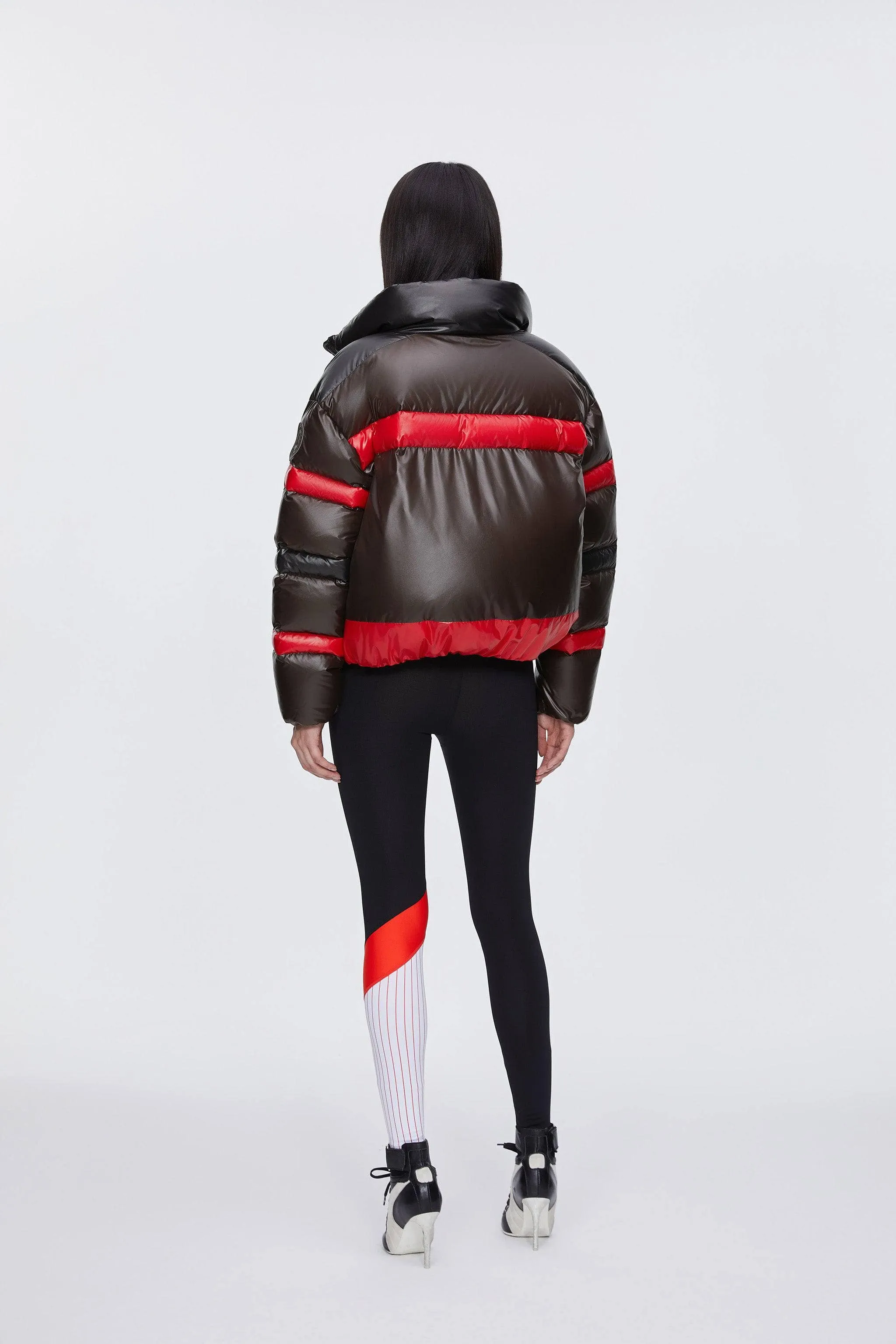 BSD X MSGM cropped funnel neck puffer