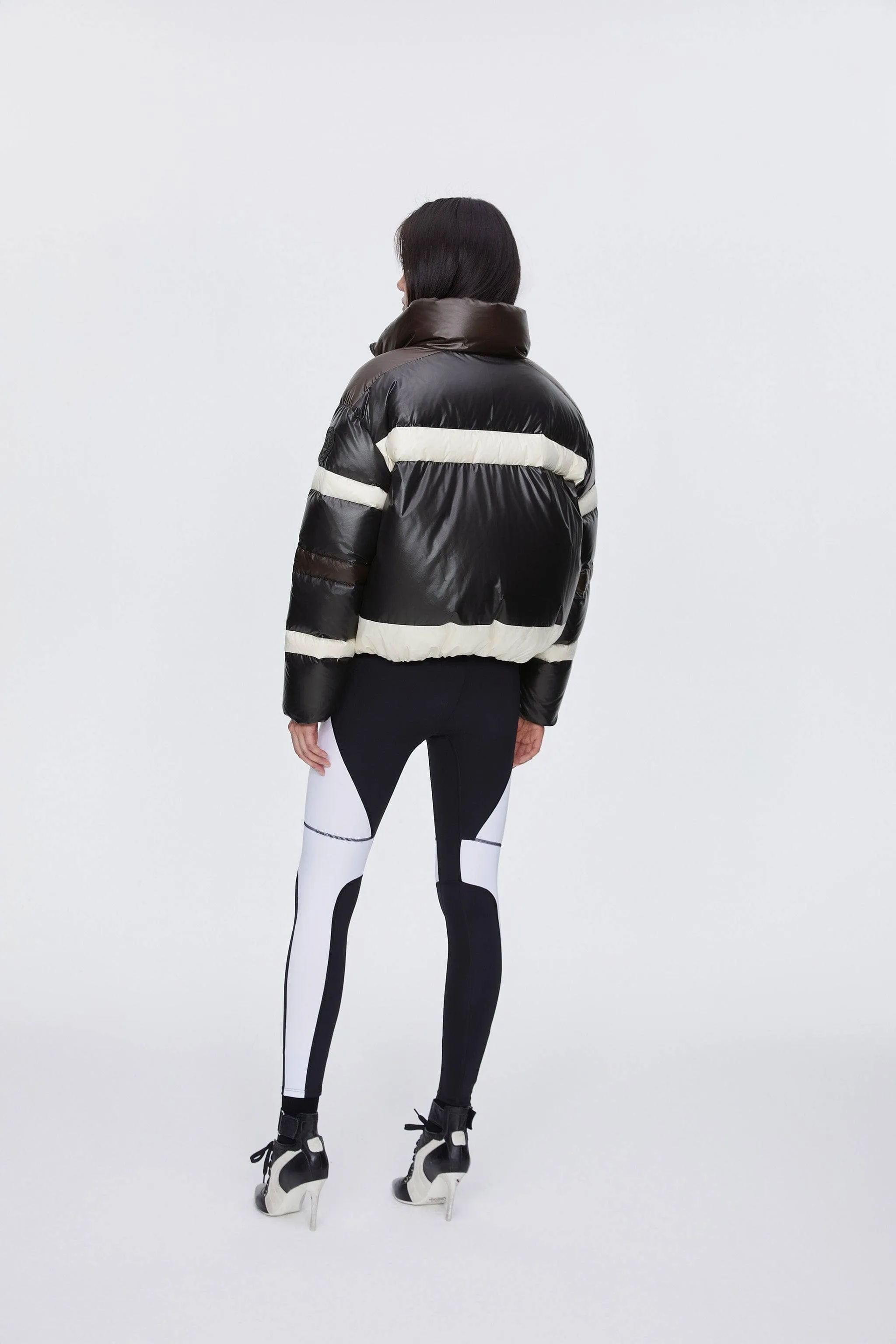 BSD X MSGM cropped funnel neck puffer