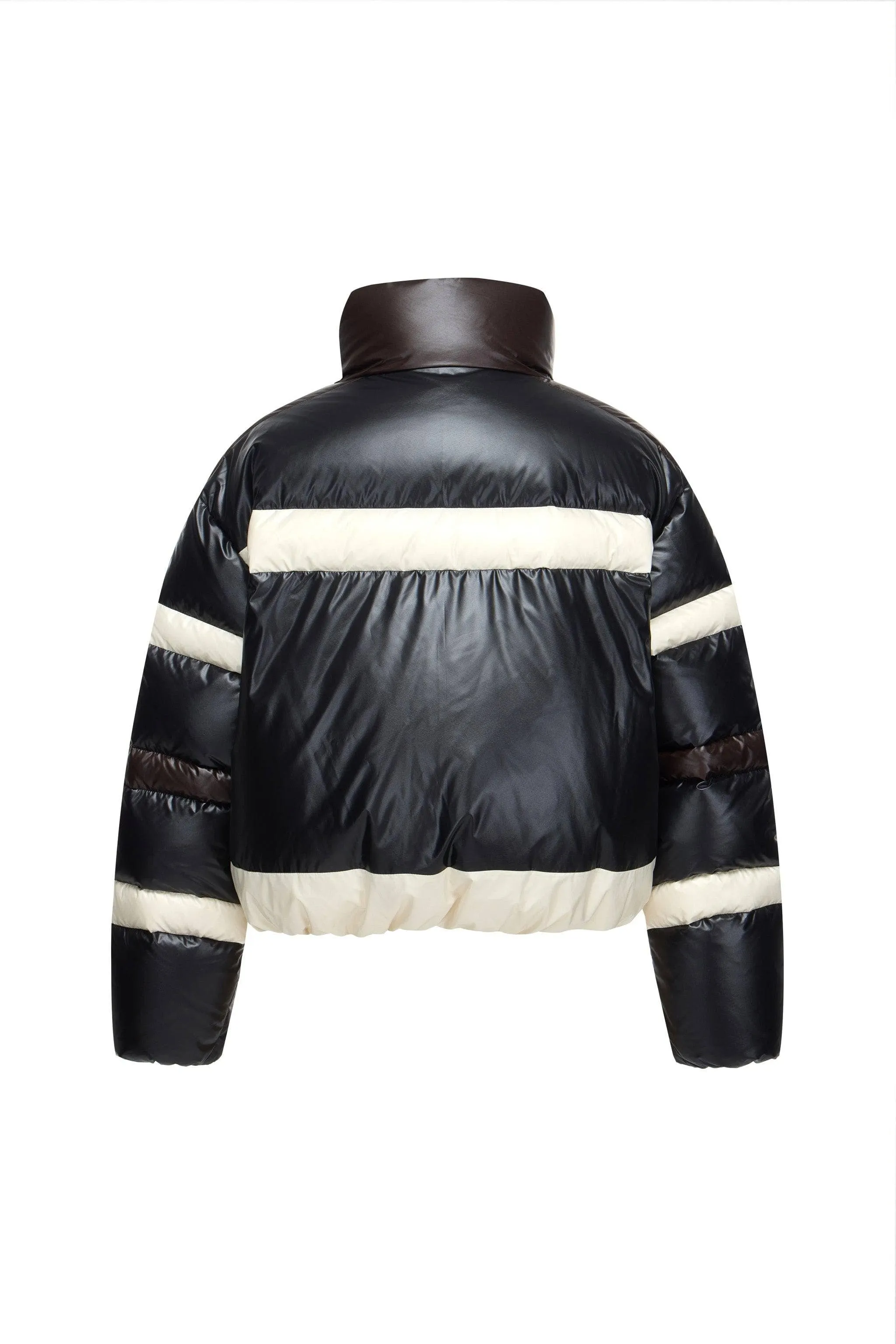 BSD X MSGM cropped funnel neck puffer