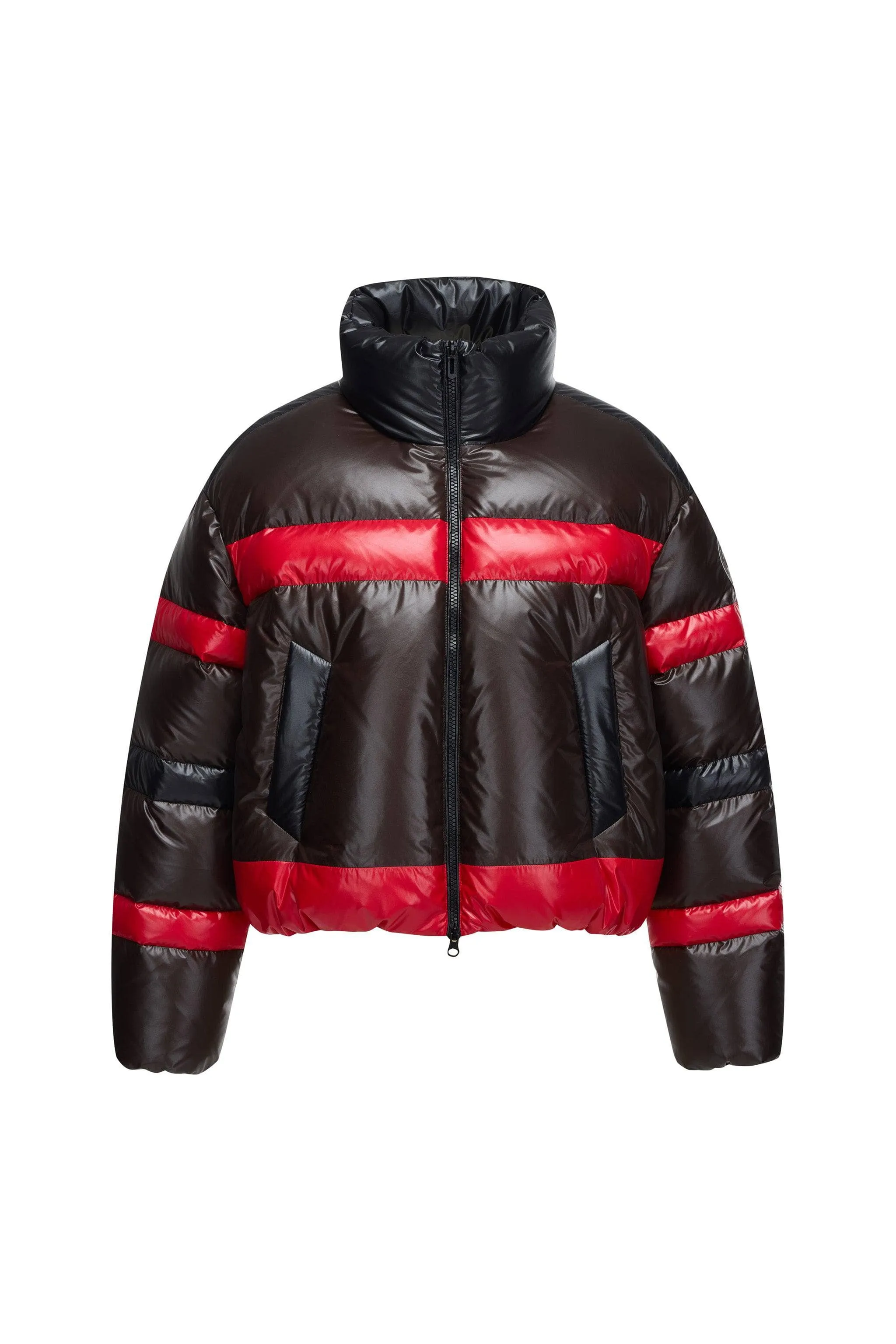 BSD X MSGM cropped funnel neck puffer